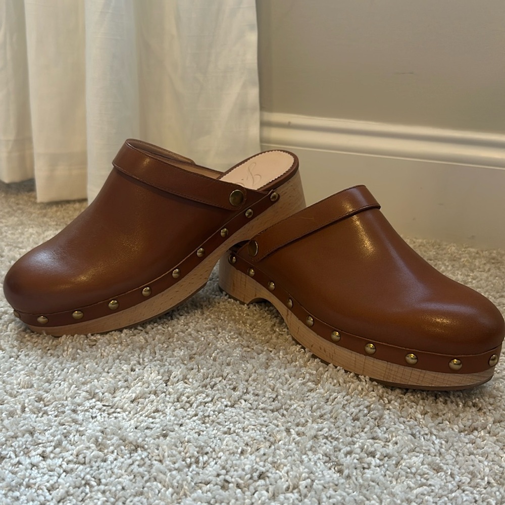 J.Crew convertible leather clogs - Size 8